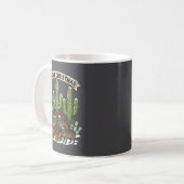 Arizona Christmas Javelina Family Desert Saguaros  コーヒーマグカップ (正面左)