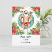 Arizona Christmas themed Pool Party 招待状 (スタンド正面)