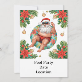 Arizona Christmas themed Pool Party 招待状