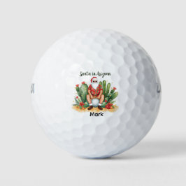 Arizona Christmas with Santa Claus on golf ball  ゴルフボール