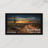 Arizona Desert Cactus Sunset Business Card 名刺 (正面)