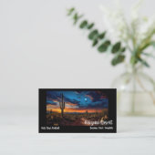 Arizona Desert Cactus Sunset Business Card 名刺 (スタンド正面)