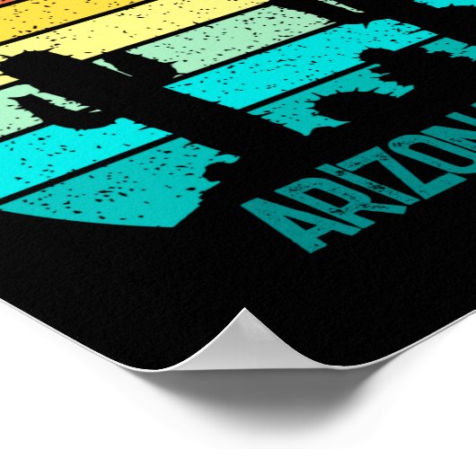 Arizona Desert Cactus Sunset Trip Kids  ポスター (角)