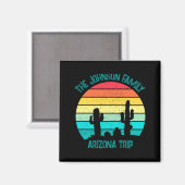 Arizona Desert Cactus Sunset Trip Kids  マグネット (正面/裏面)