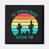 Arizona Desert Cactus Sunset Trip Kids  マグネット (正面)