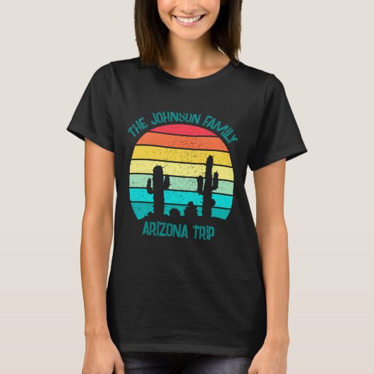 Arizona Desert Cactus Sunset Trip Kids  Tシャツ (正面)