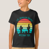 Arizona Desert Cactus Sunset Trip Kids  Tシャツ (正面)