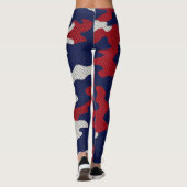 Arizona Desert Camo red blue red レギンス (裏面)