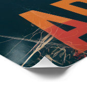 Arizona Desert Landscape Sunset Art Print - Retro  ポスター (コーナー)