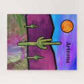 Arizona Desert Stained Glass ジグソーパズル (横)