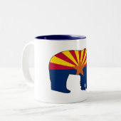Arizona Flag Bear ツートーンマグカップ (正面左)