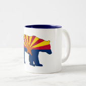 Arizona Flag Bear ツートーンマグカップ (正面右)