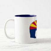 Arizona Flag Bear ツートーンマグカップ (左)