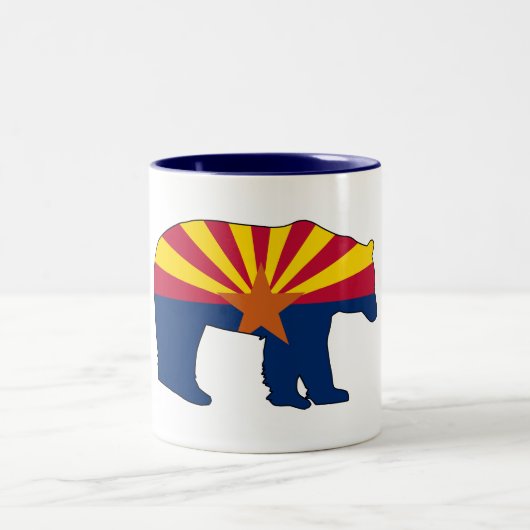 Arizona Flag Bear ツートーンマグカップ (中央)