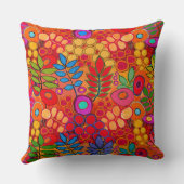 Arizona Flower Garden - Throw Pillow クッション (裏面)