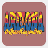 Arizona Grand Canyon State スクエアシール (正面)
