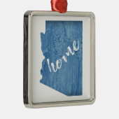 Arizona Home Wood Grain メタルオーナメント (右)