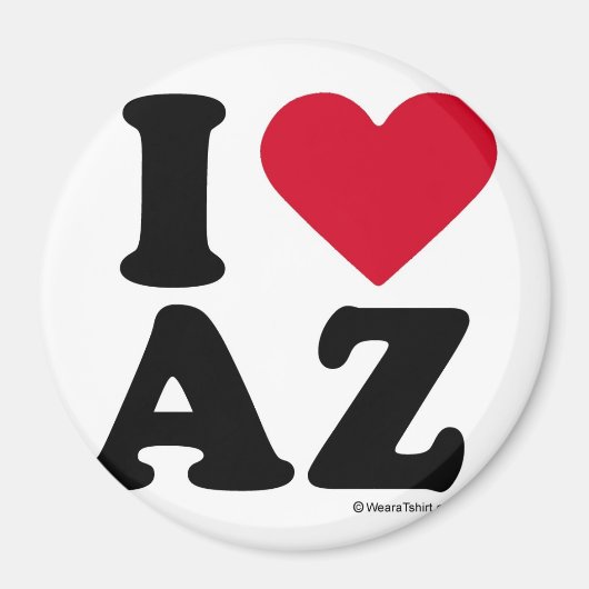 ARIZONA - I LOVE AZ - I LOVE ARIZONA マグネット (正面)