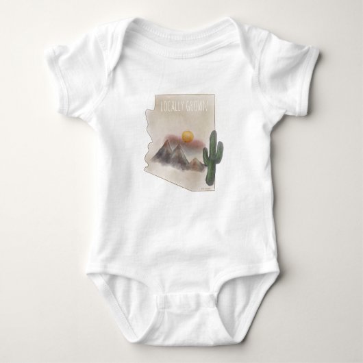 Arizona locally growth baby bodysuit ベビーボディスーツ (正面)