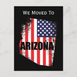 Arizona Map American Flag Freedom Moving 案内ポストカード