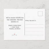 Arizona Map American Flag Freedom Moving 案内ポストカード (裏面)