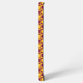 Arizona Maroon and Gold Checkerboard Pattern Samsung Galaxyケース (左側面)