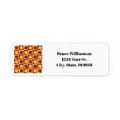 Arizona Maroon Gold Personalize Return Address ラベル (正面)