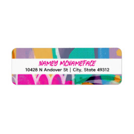 Arizona Monsoon-Inspired Abstract ラベル