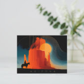 Arizona, Monument Valley, Minimalist Style ポストカード (スタンド正面)