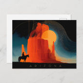 Arizona, Monument Valley, Minimalist Style ポストカード (正面/裏面)