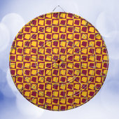 Arizona Pop Art Geometric Maroon Gold Pattern  ダーツボード
