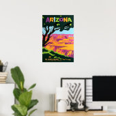 Arizona Print Grand Canyon Art Travel Poster ポスター (ホームオフィス)