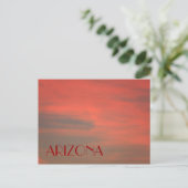 ARIZONA Red Skyはがき ポストカード (スタンド正面)