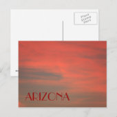 ARIZONA Red Skyはがき ポストカード (正面/裏面)