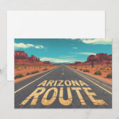 Arizona Route Desert Road Graphic Art シーズンカード (正面/裏面)