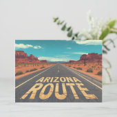 Arizona Route Desert Road Graphic Art シーズンカード (スタンド正面)