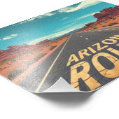 Arizona Route Desert Road Graphic Art フォトプリント (角)