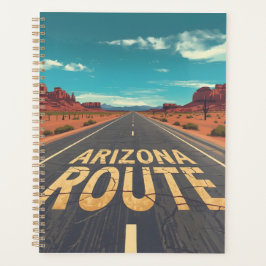 Arizona Route Desert Road Graphic Art プランナー手帳