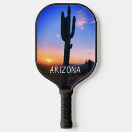 Arizona Saguaro Cactus Sunset Living My 最高の Life ピックルボールラケット