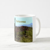 Arizona saguaro mountain landscape  コーヒーマグカップ (正面右)