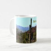 Arizona saguaro mountain landscape  コーヒーマグカップ (正面左)