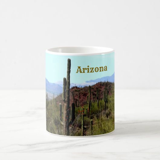 Arizona saguaro mountain landscape  コーヒーマグカップ (中央)