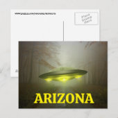 ARIZONA SPACESHIP UFOはがき ポストカード (正面/裏面)