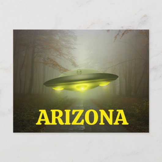 ARIZONA SPACESHIP UFOはがき ポストカード (正面)