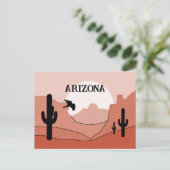 Arizona State Artistic Boho Monochromatic  ポストカード (スタンド正面)