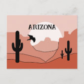 Arizona State Artistic Boho Monochromatic  ポストカード (正面)