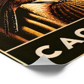 Arizona State Bird - Cactus Wren Vintage ポスター (角)