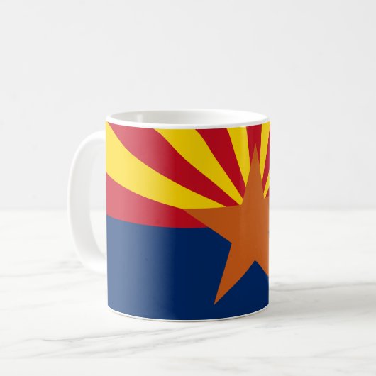 Arizona State Flag Image コーヒーマグカップ (正面左)