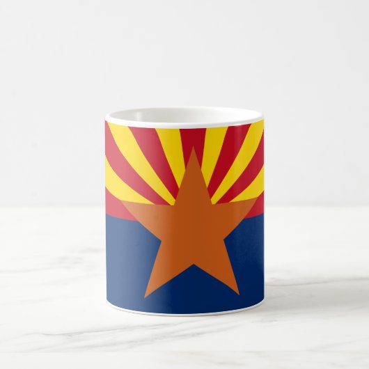 Arizona State Flag Image コーヒーマグカップ (中央)