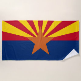 Arizona State  Flag Image ビーチタオル